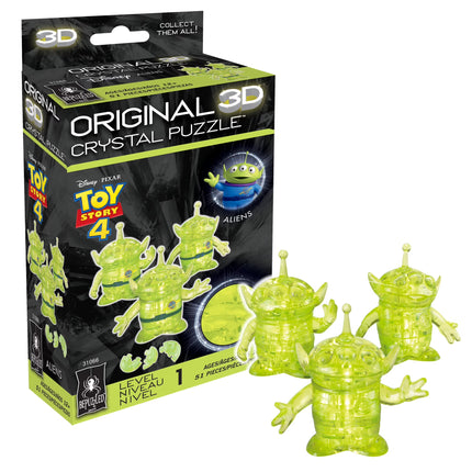Toy Story Aliens Original 3D Crystal Puzzle from Bepuzzled, Ages 12 and Up