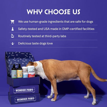 Premium Collagen for Dogs – Liquid Collagen for Dogs with Hyaluronic Acid - 4 Oz