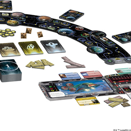 Star Wars Outer Rim Board Game - Strategy Game, Fun Family Adventure for Teens & Adults, Ages 14+, 1-4 Players, 3-4 Hour Playtime