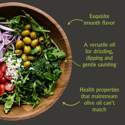 Moroccan Olive Oil Extra Virgin, 68 Fl Oz, High Polyphenol Olive Oil, Single Origin Olive Oil