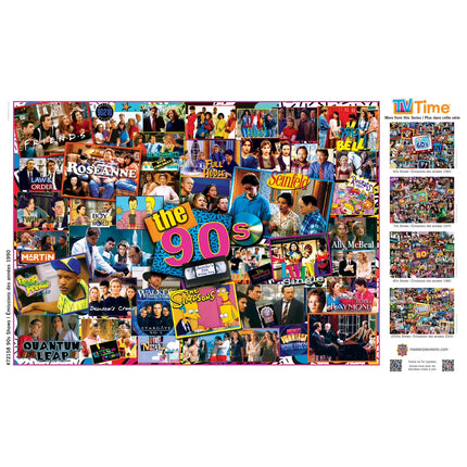 1000 Piece Jigsaw Puzzle - Nostalgic 90S TV Shows for Adults - 19.25"X26.75"