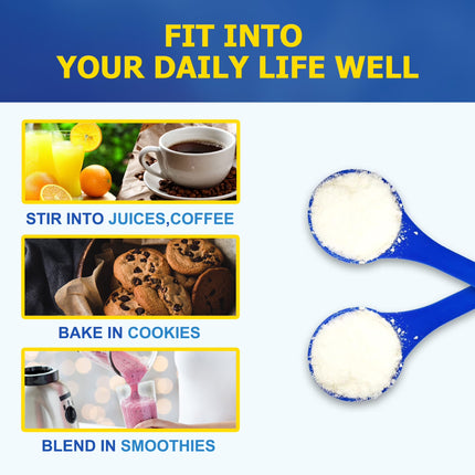Collagen Peptides Powder, Unflavored Hydrolyzed Collagen Protein, Grass-Fed, Paleo & Keto, Non-Gmo, 90 Servings