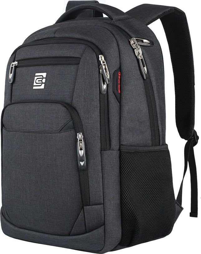 Laptop Backpack,Business Travel anti Theft Slim Durable Laptops Backpack,Water Resistant College Computer Bag for Women & Men Fits 15.6 Inch Laptop and Notebook - Black