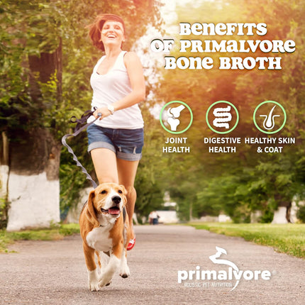 Free-Range Bone Broth for Dogs &Cats, Mobility Formula W/Collagen Peptides to Help Support Hip & Joints, Digestion, Skin & Coat and Hydration, Human Grade, Made in USA. Chicken 2 Pack