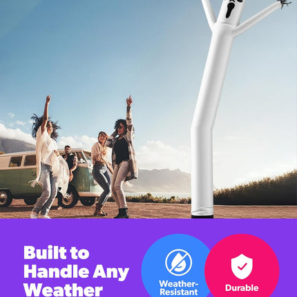 Halloween Air Dancers Inflatable Tube Man Set | 20Ft Ghost Wacky Waving Inflatable with 12-Inch Blower | Outdoor Halloween Decorations & Halloween Blow Ups for Business or Yard Display