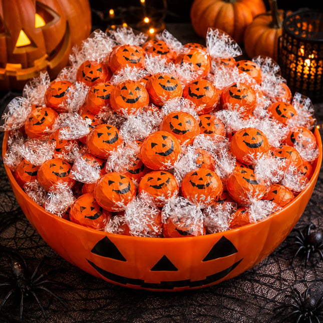 LINDOR Jack-O-Lantern Milk Chocolate Truffles – Bulk Value Bag