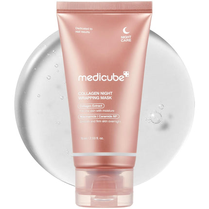 Wrapping Mask Collagen Overnight Peel off Facial Mask | Elasticity & Hydration Care, Reduces Sagging & Dullness | Hydrolyzed Collagen for Glowing Skin | Korean Skin Care, 2.53 Fl.Oz