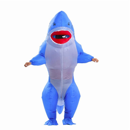 Inflatable Shark Costume Blow up Costume Party Game Halloween Costume Cosplay Fancy Party Costume