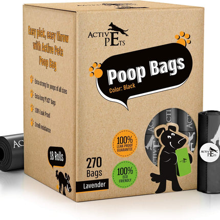 Extra Thick Lavender-Scented Dog Waste Bags - Leak-Proof & Easy-Tear for Eco-Friendly Poop Disposal