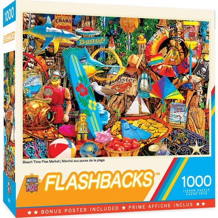 1000 Piece Puzzle - Beach Time Flea Market - 19.25"X26.75"