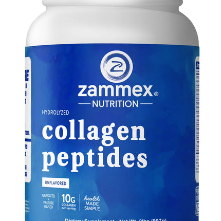 Collagen Peptides Powder, Unflavored Hydrolyzed Collagen Protein, Grass-Fed, Paleo & Keto, Non-Gmo, 90 Servings