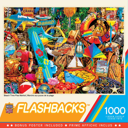 1000 Piece Puzzle - Beach Time Flea Market - 19.25"X26.75"