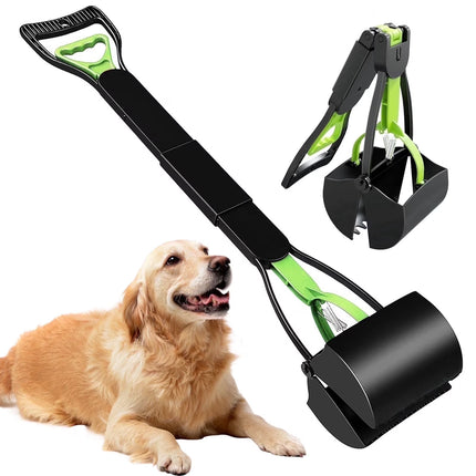 Pooper Scooper,Folding Dog Poop Scooper for Large Small Dogs,Portable Dog Poop Pick up Tool for Yard,Grass,Dirt,Gravel