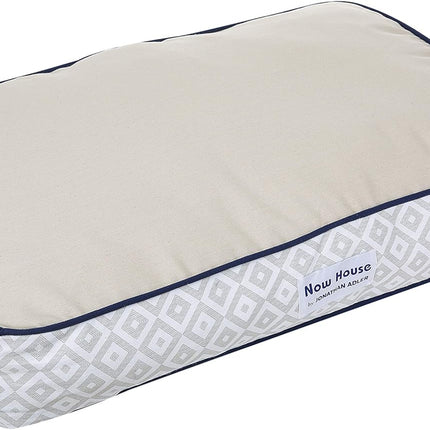 Now House by  Grey Diamond Cushion Dog Bed, Medium Washable for Pets